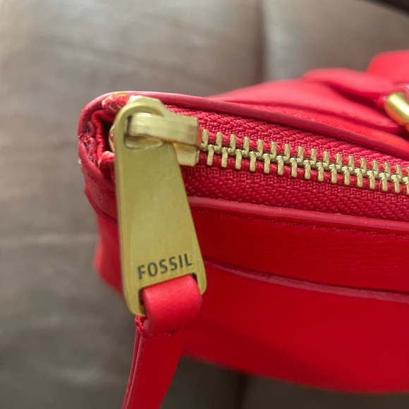 Fossil Leather Handbag Purse Tote - Picture 7 of 14